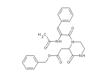 benzyl {1-[2-(acetylamino)-3-phenylacryloyl]-3-oxo-2-piperazinyl}acetate