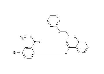 methyl 5-bromo-2-{[2-(2-phenoxyethoxy)benzoyl]oxy}benzoate