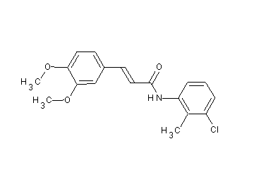 N-(3-chloro-2-methylphenyl)-3-(3,4-dimethoxyphenyl)acrylamide
