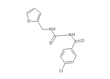 4-chloro-N-{[(2-thienylmethyl)amino]carbonothioyl}benzamide