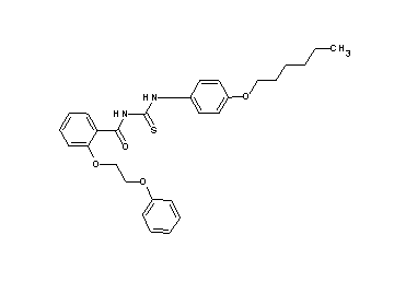 N-({[4-(hexyloxy)phenyl]amino}carbonothioyl)-2-(2-phenoxyethoxy)benzamide