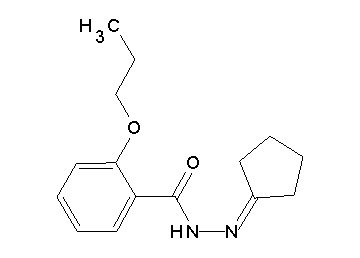 N'-cyclopentylidene-2-propoxybenzohydrazide