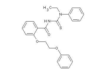 N-{[ethyl(phenyl)amino]carbonothioyl}-2-(2-phenoxyethoxy)benzamide