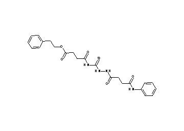 2-phenylethyl 4-({[2-(4-anilino-4-oxobutanoyl)hydrazino]carbonothioyl}amino)-4-oxobutanoate