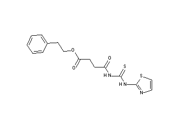 2-phenylethyl 4-oxo-4-{[(1,3-thiazol-2-ylamino)carbonothioyl]amino}butanoate