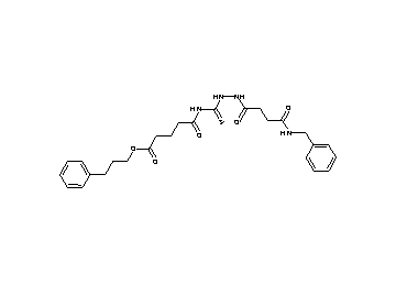 3-phenylpropyl 5-[({2-[4-(benzylamino)-4-oxobutanoyl]hydrazino}carbonothioyl)amino]-5-oxopentanoate