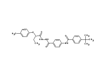 4-tert-butyl-N-[4-({2-[2-(4-methylphenoxy)butanoyl]hydrazino}carbonyl)phenyl]benzamide