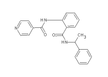 N-(2-{[(1-phenylethyl)amino]carbonyl}phenyl)isonicotinamide