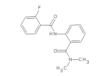 N-{2-[(dimethylamino)carbonyl]phenyl}-2-fluorobenzamide