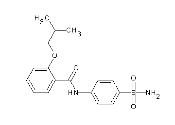 N-[4-(aminosulfonyl)phenyl]-2-isobutoxybenzamide