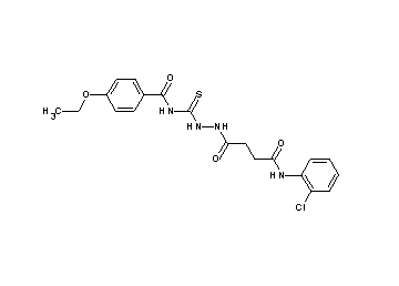 N-[(2-{4-[(2-chlorophenyl)amino]-4-oxobutanoyl}hydrazino)carbonothioyl]-4-ethoxybenzamide