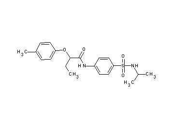 N-{4-[(isopropylamino)sulfonyl]phenyl}-2-(4-methylphenoxy)butanamide