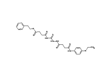 2-phenylethyl 4-{[(2-{4-[(4-ethoxyphenyl)amino]-4-oxobutanoyl}hydrazino)carbonothioyl]amino}-4-oxobutanoate