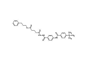 3-phenylpropyl 5-(2-{4-[(4-tert-butylbenzoyl)amino]benzoyl}hydrazino)-5-oxopentanoate