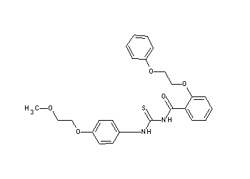 N-({[4-(2-methoxyethoxy)phenyl]amino}carbonothioyl)-2-(2-phenoxyethoxy)benzamide