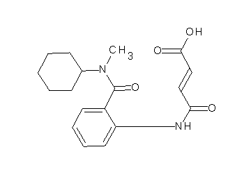 4-[(2-{[cyclohexyl(methyl)amino]carbonyl}phenyl)amino]-4-oxo-2-butenoic acid
