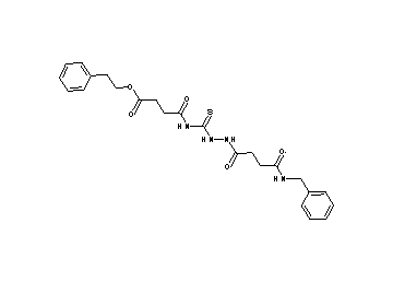 2-phenylethyl 4-[({2-[4-(benzylamino)-4-oxobutanoyl]hydrazino}carbonothioyl)amino]-4-oxobutanoate