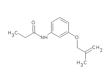 N-{3-[(2-methyl-2-propen-1-yl)oxy]phenyl}propanamide