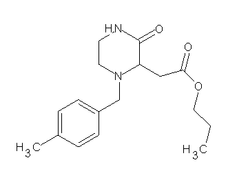 propyl [1-(4-methylbenzyl)-3-oxo-2-piperazinyl]acetate