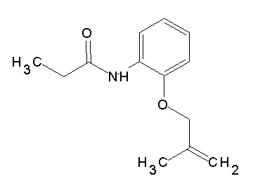 N-{2-[(2-methyl-2-propen-1-yl)oxy]phenyl}propanamide
