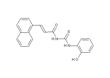 N-{[(2-hydroxyphenyl)amino]carbonothioyl}-3-(1-naphthyl)acrylamide