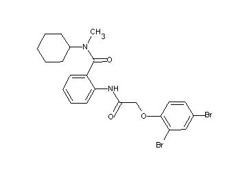 N-cyclohexyl-2-{[(2,4-dibromophenoxy)acetyl]amino}-N-methylbenzamide