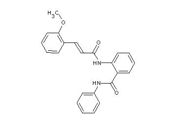 2-{[3-(2-methoxyphenyl)acryloyl]amino}-N-phenylbenzamide