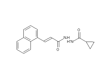 N'-[3-(1-naphthyl)acryloyl]cyclopropanecarbohydrazide