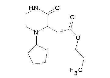propyl (1-cyclopentyl-3-oxo-2-piperazinyl)acetate