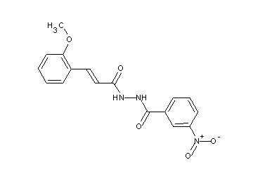 N'-[3-(2-methoxyphenyl)acryloyl]-3-nitrobenzohydrazide