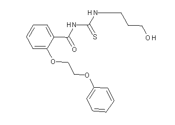 N-{[(3-hydroxypropyl)amino]carbonothioyl}-2-(2-phenoxyethoxy)benzamide