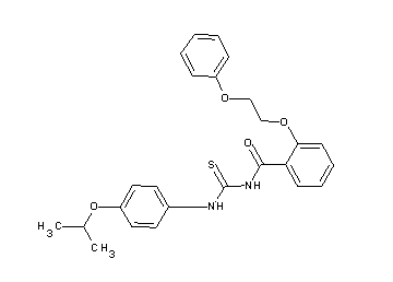 N-{[(4-isopropoxyphenyl)amino]carbonothioyl}-2-(2-phenoxyethoxy)benzamide - Click Image to Close