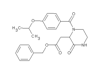 benzyl [1-(4-isopropoxybenzoyl)-3-oxo-2-piperazinyl]acetate