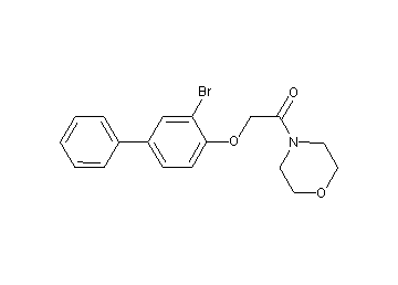 4-{[(3-bromo-4-biphenylyl)oxy]acetyl}morpholine