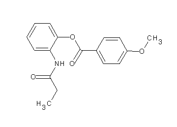 2-(propionylamino)phenyl 4-methoxybenzoate