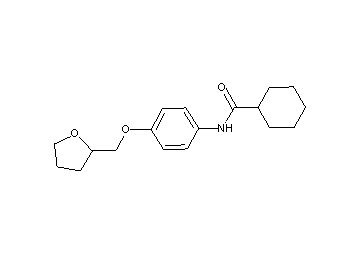 N-[4-(tetrahydro-2-furanylmethoxy)phenyl]cyclohexanecarboxamide