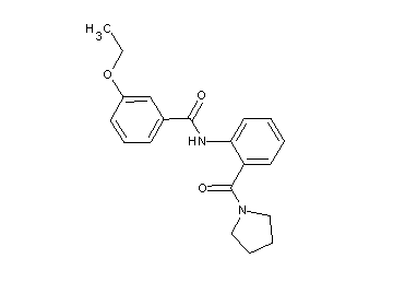 3-ethoxy-N-[2-(1-pyrrolidinylcarbonyl)phenyl]benzamide