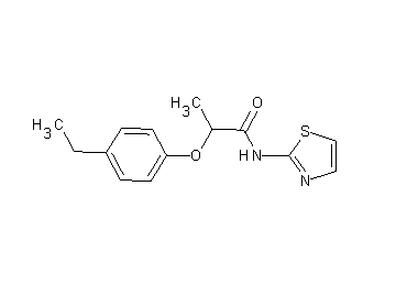 2-(4-ethylphenoxy)-N-1,3-thiazol-2-ylpropanamide
