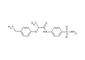 N-[4-(aminosulfonyl)phenyl]-2-(4-ethylphenoxy)propanamide