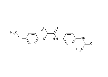 N-[4-(acetylamino)phenyl]-2-(4-ethylphenoxy)propanamide