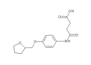 4-oxo-4-{[4-(tetrahydro-2-furanylmethoxy)phenyl]amino}butanoic acid