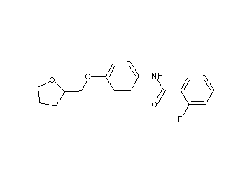 2-fluoro-N-[4-(tetrahydro-2-furanylmethoxy)phenyl]benzamide