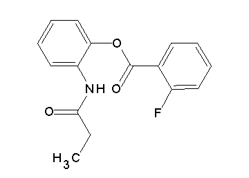 2-(propionylamino)phenyl 2-fluorobenzoate