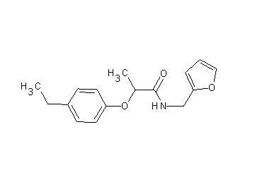 2-(4-ethylphenoxy)-N-(2-furylmethyl)propanamide