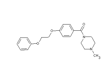 1-methyl-4-[4-(2-phenoxyethoxy)benzoyl]piperazine
