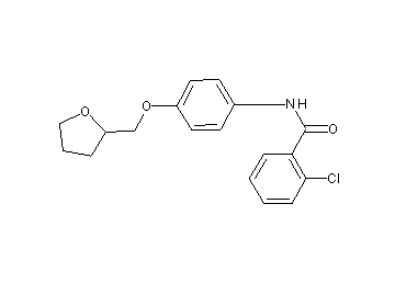 2-chloro-N-[4-(tetrahydro-2-furanylmethoxy)phenyl]benzamide