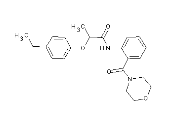 2-(4-ethylphenoxy)-N-[2-(4-morpholinylcarbonyl)phenyl]propanamide