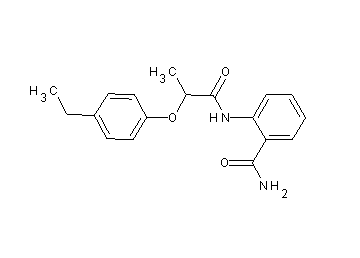 2-{[2-(4-ethylphenoxy)propanoyl]amino}benzamide