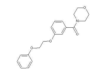 4-[3-(2-phenoxyethoxy)benzoyl]morpholine