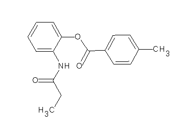 2-(propionylamino)phenyl 4-methylbenzoate - Click Image to Close